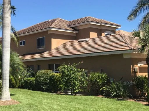 Naples home with tile roof